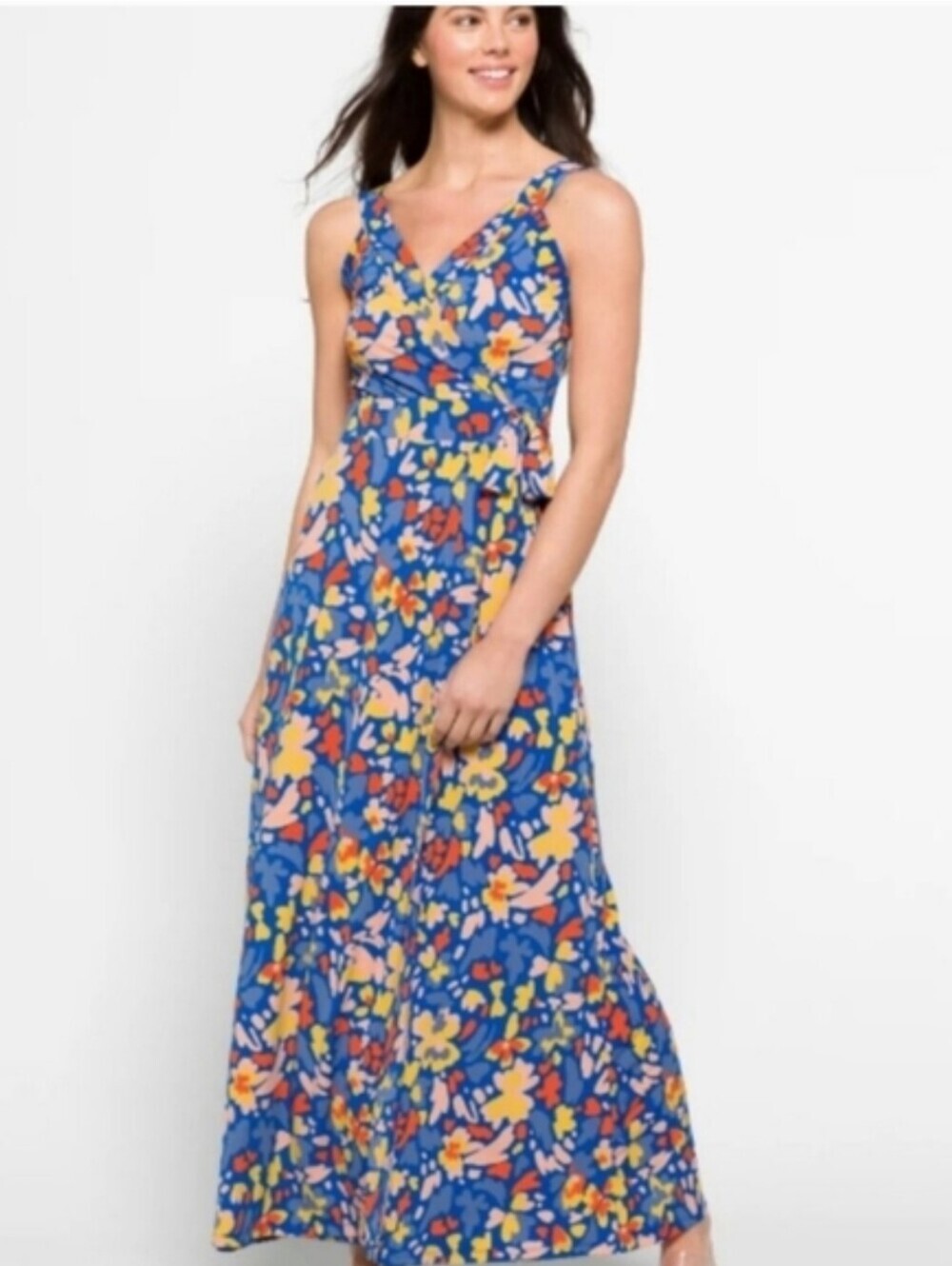 41 Hawthorne Hellena Faux Wrap Maxi-Dress NWT